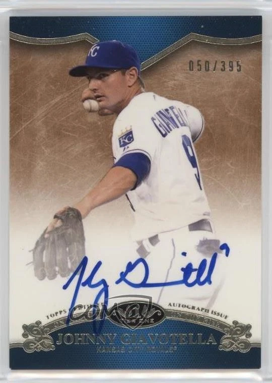 2012 Topps Tier One On the Rise Auto /395 Johnny Giavotella #OR-JG Auto - Image 1 of 2