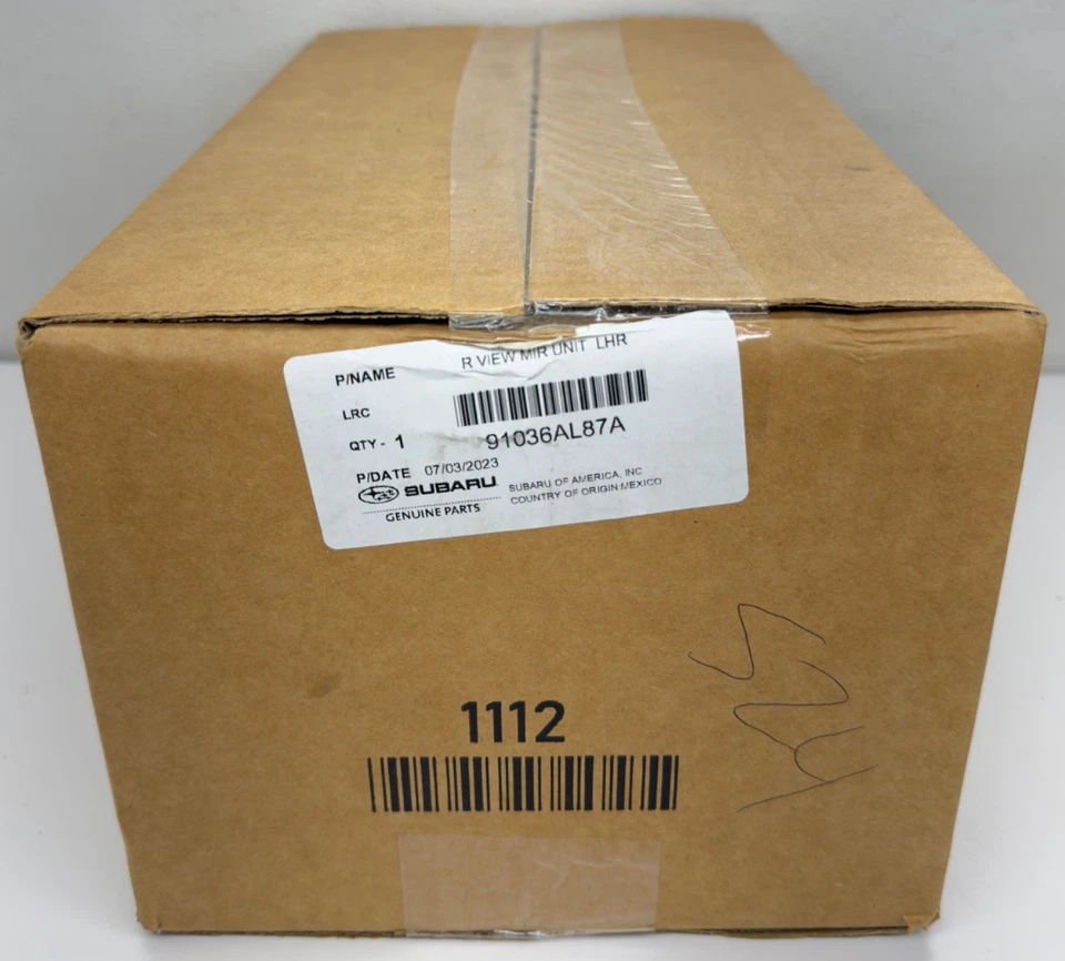 SUBARU 91036AL87A Side Mirror Unit LHR Door Mirror Outback Legacy OEM NEW - Image 1 of 3
