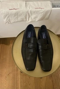 Salvatore FERRAGAMO Mens Designer Italian Leather Loafers Shoes. UK 11. EU45 - Picture 1 of 9
