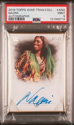 Naomi 2019 Topps WWE Transcendent #ANA Autograph 7/25 PSA 9 Mint - Image 1 of 3