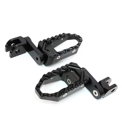 BLACK FRONT WIDE FOOT PEGS EXTENDED 40MM FOR Yamaha YZF R1 R1M 15-21 20 19 18 17 - Image 1 of 4