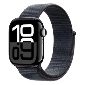 Apple Watch Series 10 GPS 46mm Jet Black Aluminium Case with Ink Sport Loop - Foto 1 di 1