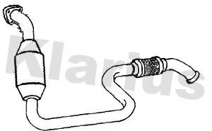 Exhaust Catalytic Converter Fits Mercedes-benz A-class B-class Cla Gla-class - Image 1 of 2