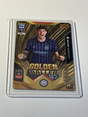 CARD PANINI ADRENALYN FIFA 365 2026 GOLDEN BALLER BASTONI INTER  MILAN GOL4 - Photo 1/2