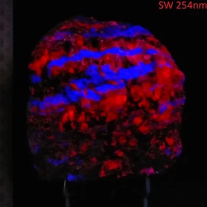 Fluorite & Calcite fluorescent banded pattern large cabinet Red Cloud 1.2kg - Bild 1 von 12