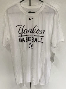 Vintage Nike New York Yankees T-Shirt Herren X-Large Weiß Tee Kurzarm MLB - Bild 1 von 3