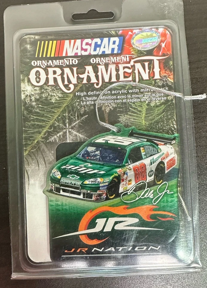 Dale Earnhardt Jr. #88 JR Nation NASCAR Ornament – WinCraft 2008 –Sealed Acrylic - Image 1 of 2