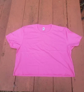 Los Angeles Apparel Cropped Tee Gr Xl Rosa - Bild 1 von 4