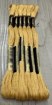 Savannah Yellow #676 DMC Mouline Special 25 Embroidery Floss 8M Lot of 6 - Image 1 of 4