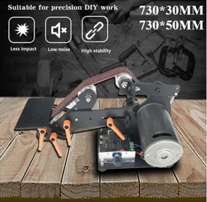 Levigatrice elettrica a nastro 220V smerigliatrice fai da te lucidatura levigatrice casa affilatrice macchina - Foto 1 di 15