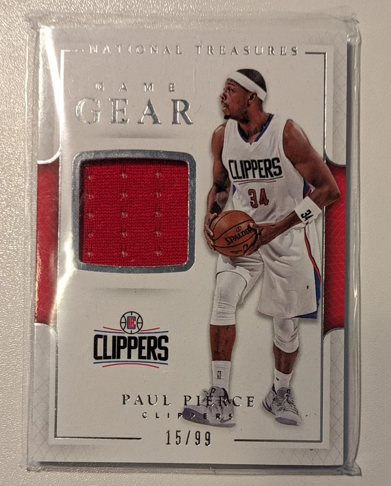 2016-17 Panini National Treasures Game Gear #14 Paul Pierce /99 Clippers - Image 1 of 1