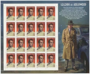1997, HUMPHREY BOGART, FULL SHEET MNH - Picture 1 of 2