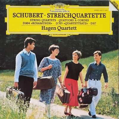 Hagen-Quartet: Schubert- String Quartets D 804, 703 & 87 / DGG white label promo - Image 1 of 4