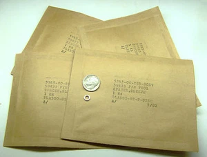 4 TELTYP MARINE MODELL 28 AT&T 7001 DISTANZHÜLSENSCHEIBE .140" ID .230" D .060  - Bild 1 von 7