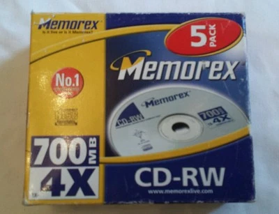 5 pack of Memorex CD-R 48 x 700MB in Slim Jewel Cases. Free Postage - Image 1 of 3