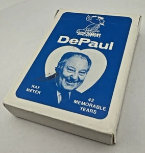 1986 DePaul Playing Cards COACH RAY MEYER - COMPLETE DECK - Picture 1 of 9