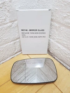 Trupart MG748 Spiegelglas rechts nicht beheizbar asphärisch passend für Clio Scenic Megane - Bild 1 von 3