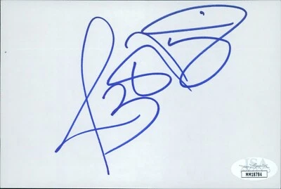 Jerome Bettis Pittsburgh Steelers Signed 4x6 Index Card JSA Authenticated - Image 1 of 2