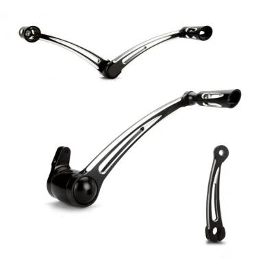 Brake Shifter shaft Levers Black CNC cut For Harley Touring street glide 2014-up - Image 1 of 4