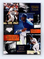 1996 Pinnacle Zenith Wally Joyner / Tony Gwynn / Rickey Henderson #20 Mozaics
