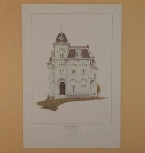 Impresión artística vintage de los años 70 - 'Croff's Villa' de Walter Campbell - Imagen 1 de 2