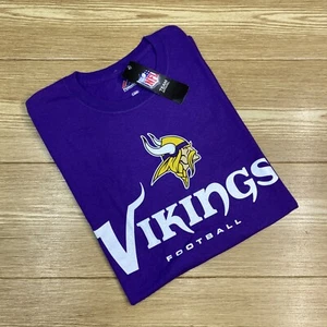 Men's T-Shirt Minnesota Vikings NFL Short Sleeve Graphic Activewear NWT Size L - Picture 1 of 14