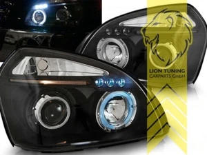 LED Angel Eyes Scheinwerfer für Hyundai Tucson schwarz - Afbeelding 1 van 4