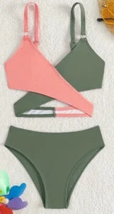 Girls Swimsuit Size 10 NWT / 2-Piece Suit - Picture 1 of 2