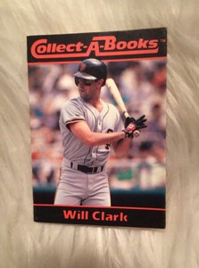 1990 Collect-A-Books Will Clark San Francisco Giants #4 Baseball Cards