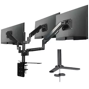 VESA Monitor Mount for 3 Monitors,Triple Monitor Stand Adjustable Tilt/Swivel - Picture 1 of 7