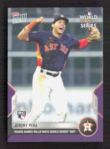 2022 Topps Now Jeremy Pena #1161 RC Purple /25 - Picture 1 of 2