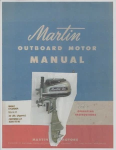 MARTIN "20", 2-1/3Hp   Outboard Motor SERVICE MANUAL - Picture 1 of 3