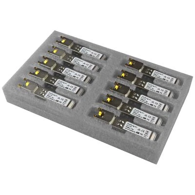 StarTech GLCT10PKST 10Pk GLC-T Cisco Compat SFP 1000Base-T to RJ45 Module 100m - Image 1 of 4