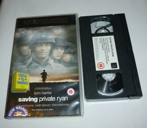 VHS Video PAL Big Box Ex Rental Saving Private Ryan with cover stickers RARE - Picture 1 of 1