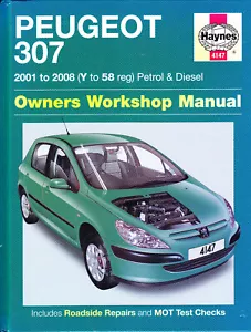 PEUGEOT 307 2001 to 2008 (Y to 58 reg) Petrol & Diesel HAYNES Manual 4147 - Picture 1 of 2