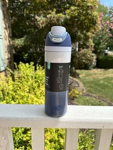 NEW Owala Limited Edition Riptide Navy Blue White 24 oz FreeSip Water Bottle RAR - Picture 1 of 4