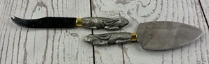 Vintage Arthur Court Bunny Rabbit Handle Butter & Cheese Spreader Knife Set of 2 - Picture 1 of 7