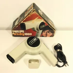Vintage Phillips Hi 'n Dry 1000 Hair Dryer with Original Box - Picture 1 of 12