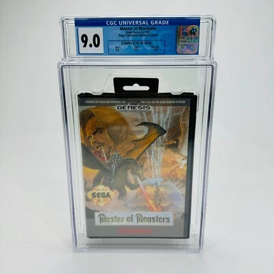 Master of Monsters - Sega Genesis, 1991 Complete 9.8 Box! (not WATA) CGC 9.0 CIB - Image 1 of 4