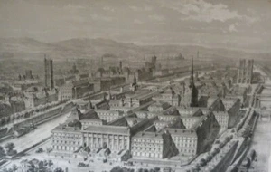 Huyot Documents Works Palace of Justice Paris Atlas 34 Plates Architecture 1858 - Picture 1 of 12