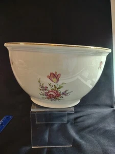 Household Institute Kitchen Kraft Bowl Priscilla Cream White Floral - Picture 1 of 7