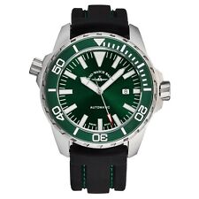 Zeno Men's 6603-2824-A8 'Divers' Green Dial Black Rubber Strap Automatic Watch