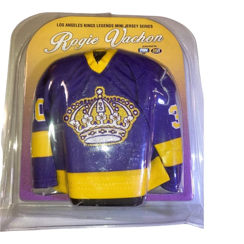 ACTION FIGURE Rogie Vachon #30 Los Angeles Kings Mini Jersey Giveaway Cover