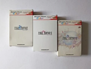 WSC Final Fnatasy 1 2 4 Set Lot of 3 Bandai Wonder Swan Color RPG Game Japan JP - Picture 1 of 9