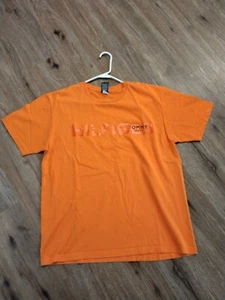 Men's Vtg Tommy Hilfiger Tommy Jeans Shirt Orange Size M Cotton Minimalist - Imagen 1 de 7