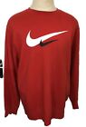 Nike Sweatshirt Crew Neck Sports Sweater, Red, Mens XL