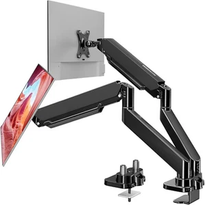 HUANUO Dual Monitor Mount for 40 inch Ultrawide Screens up to 33 lbs Heavy Du... - Afbeelding 1 van 8