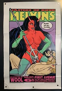Poster concerto Melvins Masters of Rock 1994 40x26 Kozik Hardcore Metal Punk - Foto 1 di 9