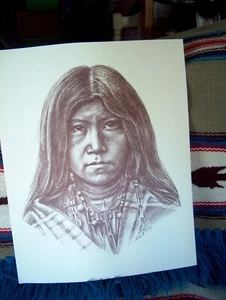 MARY E. LIBBY PRINT - 20" X 16" ON MATTED PAPER - Picture 1 of 1