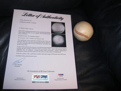 Roger Maris AUTOGRAPHED Baseball 1961 PSA Certified  - Image 1 of 4